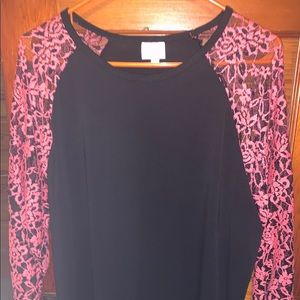 LuLaRoe Randy with Lace Sleeves